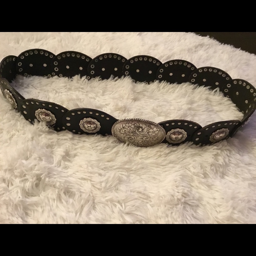 Leather Fossil Belt